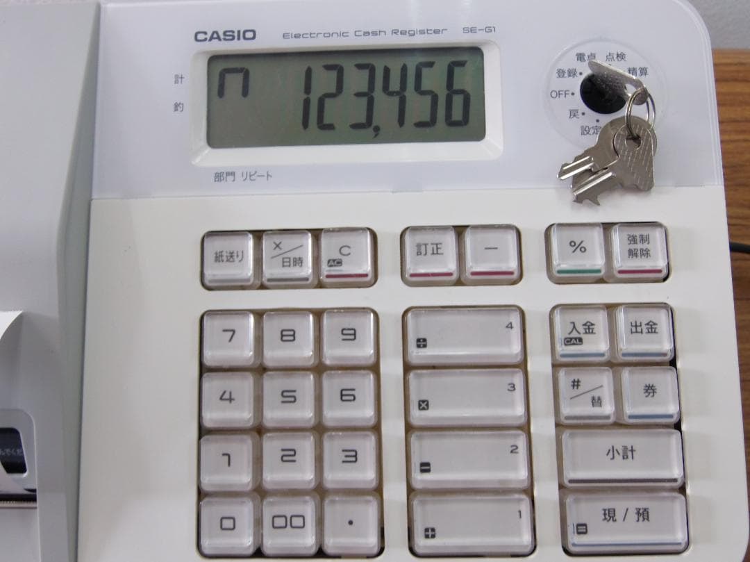 CASIO SE-G1 ホワイト 2019年製 レジスター 250703