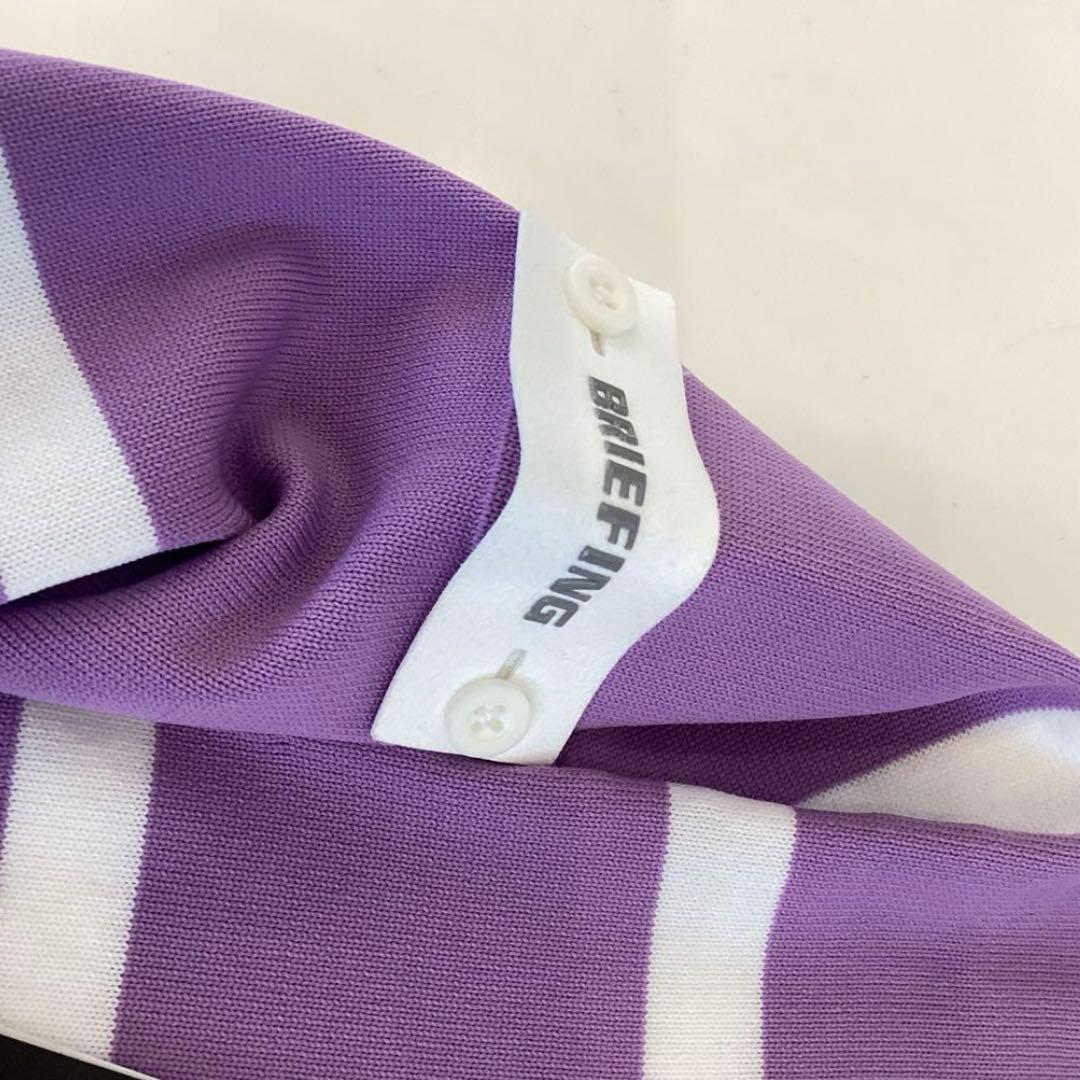 レディースウェア BRIEFING WOMEN STRIPE CREW NECK KNIT M