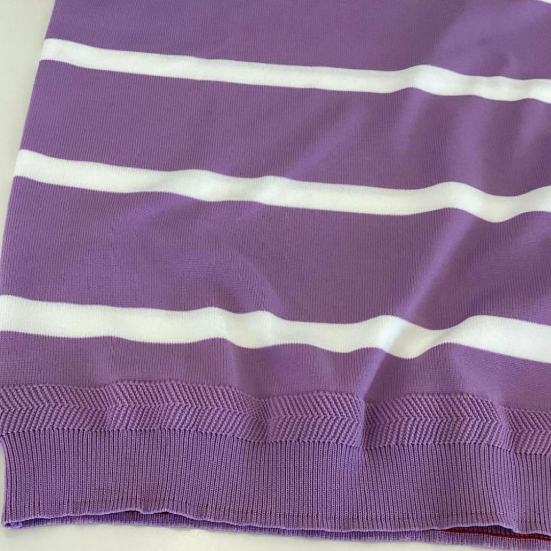 レディースウェア BRIEFING WOMEN STRIPE CREW NECK KNIT M