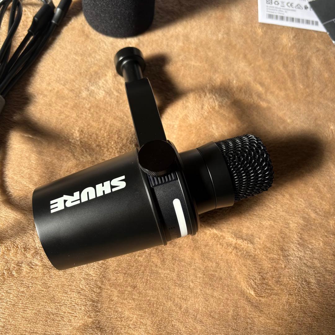 【美品】SHURE MV7+ ブラック｜オーディオテクニカデスクマイクスタンド付