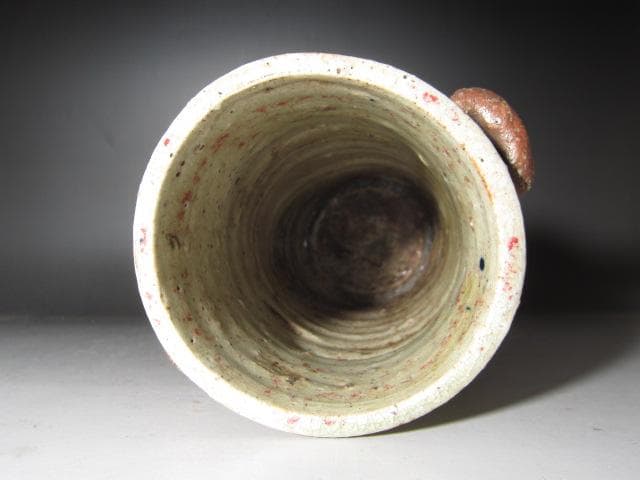 ★ 本阿弥光甫（空中）　伊賀写花入　裏千家十代認徳斎の花押★x299