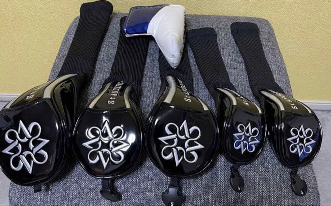 SANDREWS ゴルフバッグ 黒　クラブセット付き