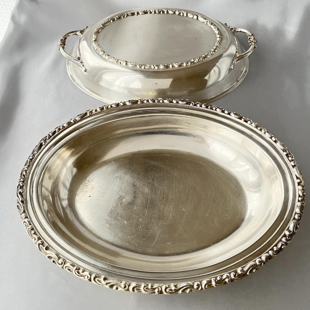 【Marlboro】 レリーフのアントルメサーバー 【シルバープレート】