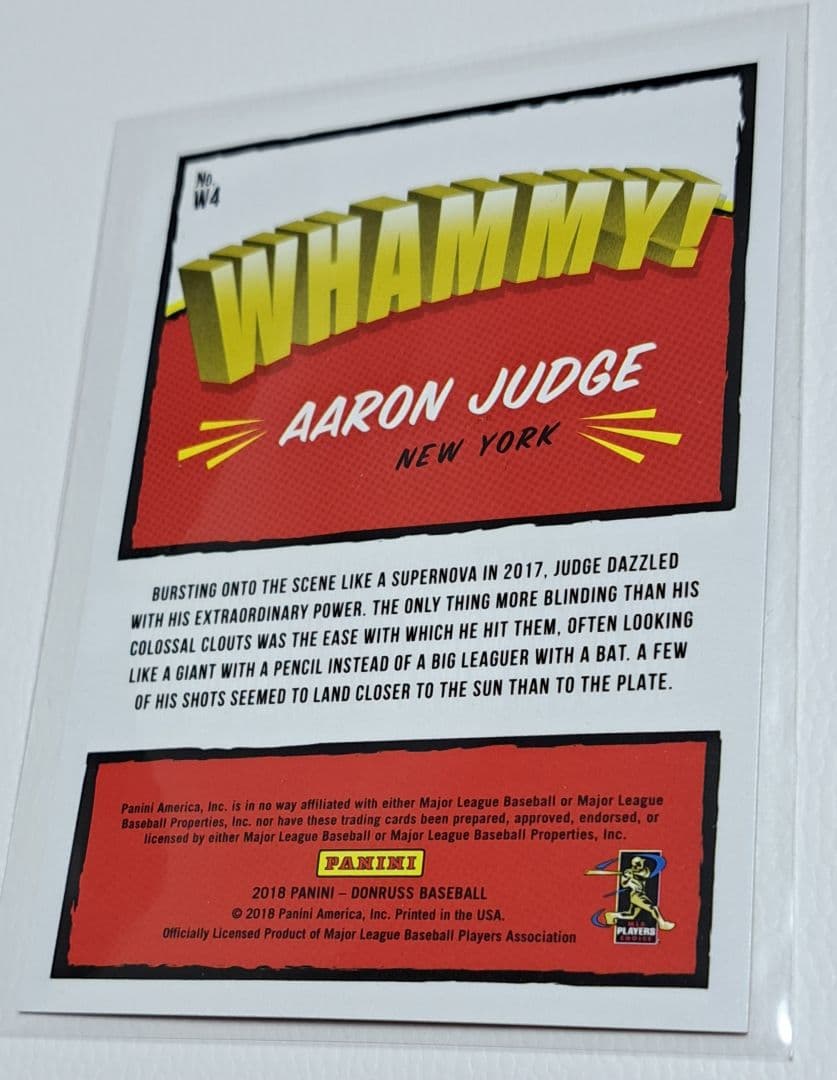 【ＳＳＰ】★ 2018 Donruss Whammy Aaron Judge
