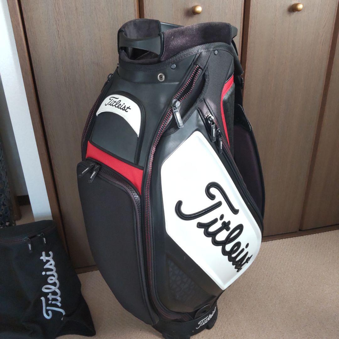 Titleist キャディバッグ ブラック/ホワイト/レッド