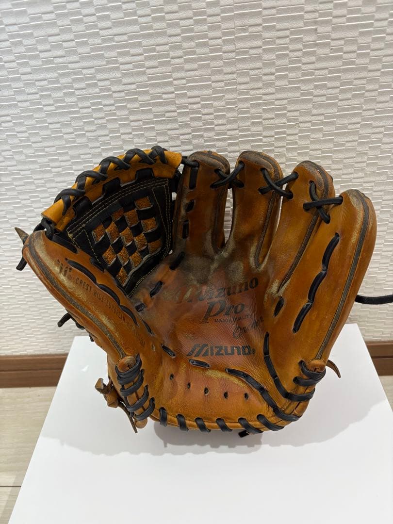 【ミズノプロ　ビッグM】硬式オーダー　内野手用 ウエブ、紐、グリス交換済