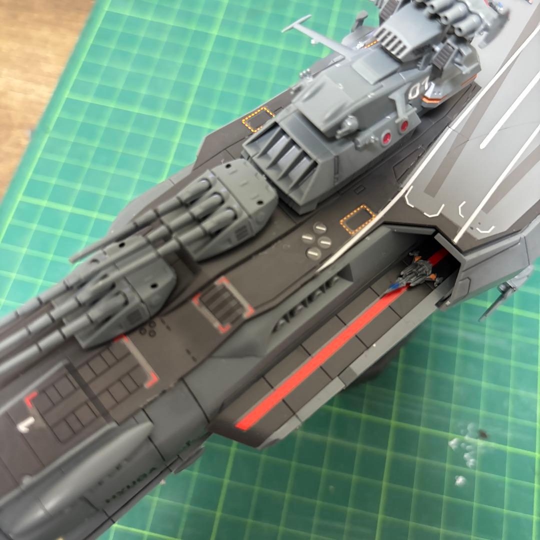 宇宙戦艦ヤマト1000分の1ヒュウガ完成品