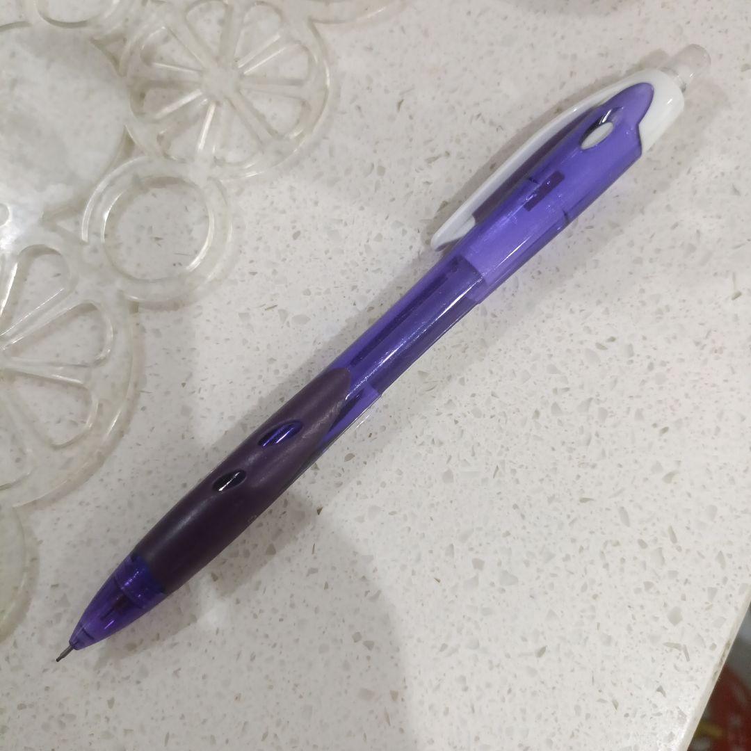 紫色クリアボディシャープペンシル本体
