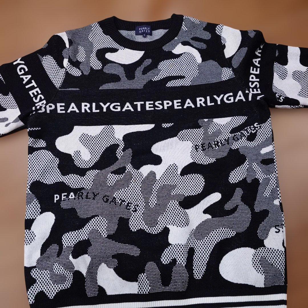 PEARLY GATES 迷彩柄ニットセーター　オシャレなセーター