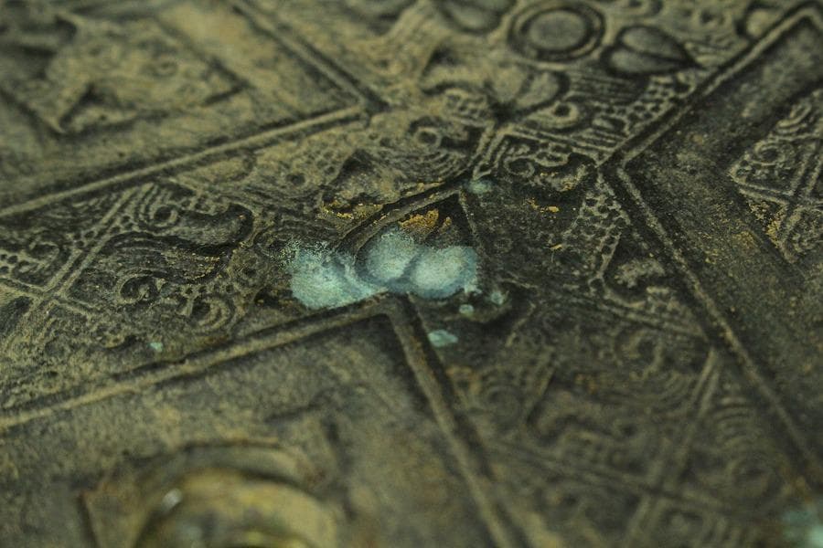 古鏡 饕餮紋 銅鏡(K-YC579