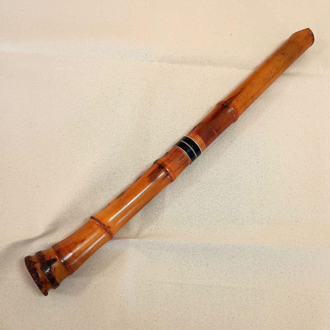 指跡がつくほど大切に使い継がれた名管☆井上昌山作の一尺八寸管の尺八！