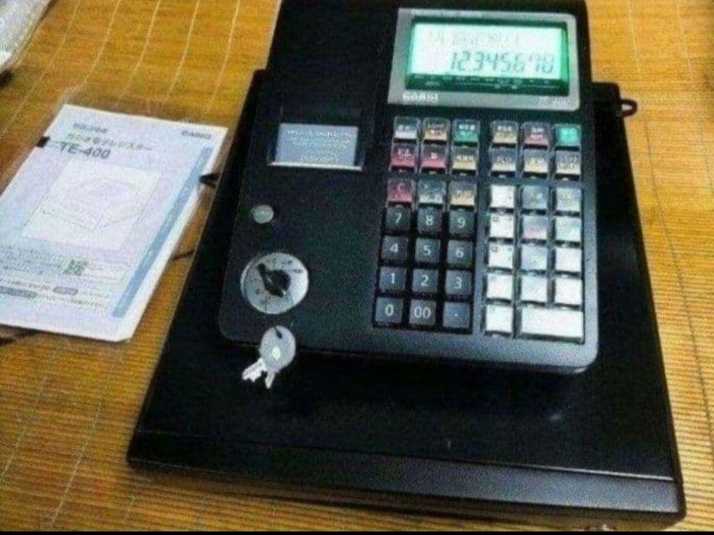 カシオレジスター　TE-400　フル設定無料　PC連携売上管理　120219