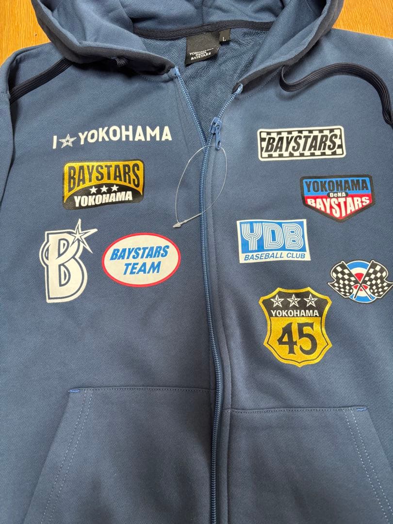 YOKOHAMA DeNA BAYSTARS パッチ付きジャケット Lサイズ