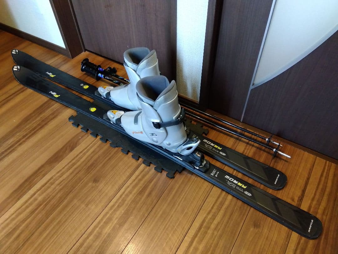 高品質！KASTLE/学生・メンズ用/スキーセット・メンテ・WAX済み✔