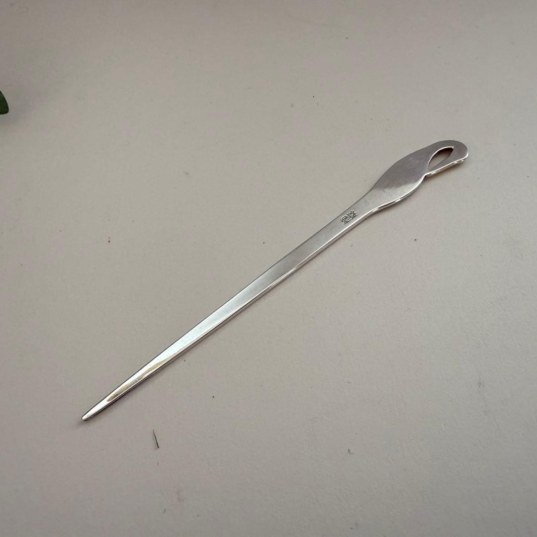 専用　5本まとめ銀製鶴紋　菓子切り　楊枝　美品　約5.7g