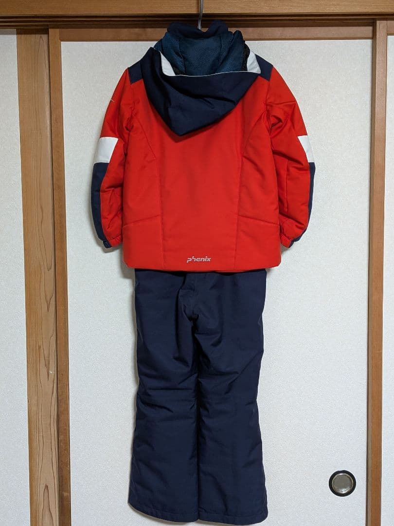 phenix スキーウェアセット 赤/紺 130cm 調整可 フェニックス