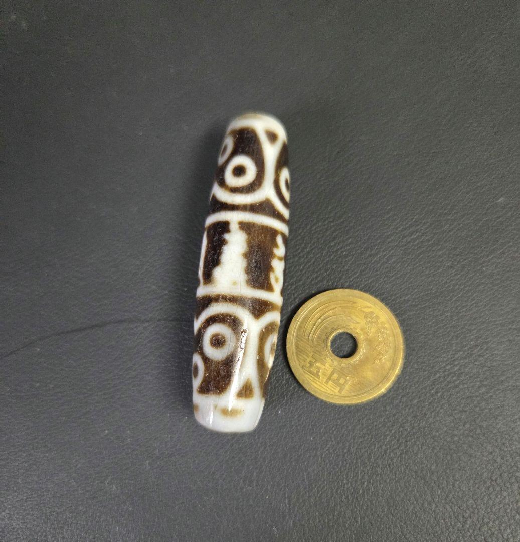 861　天珠　六字真言　梵字　十二眼天珠　貴重　珍品　dzibeads！