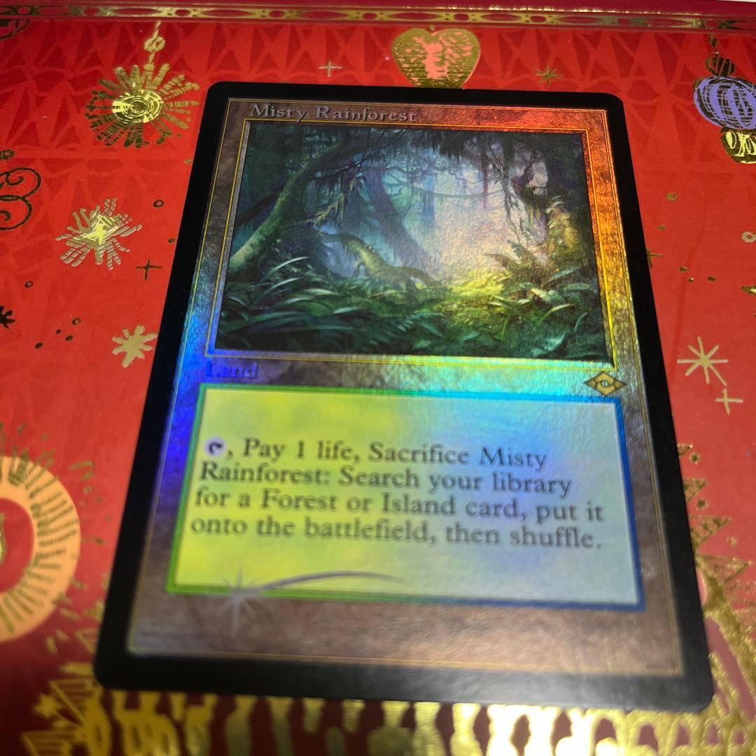 mtg 霧深い雨林　旧枠　foil 英語