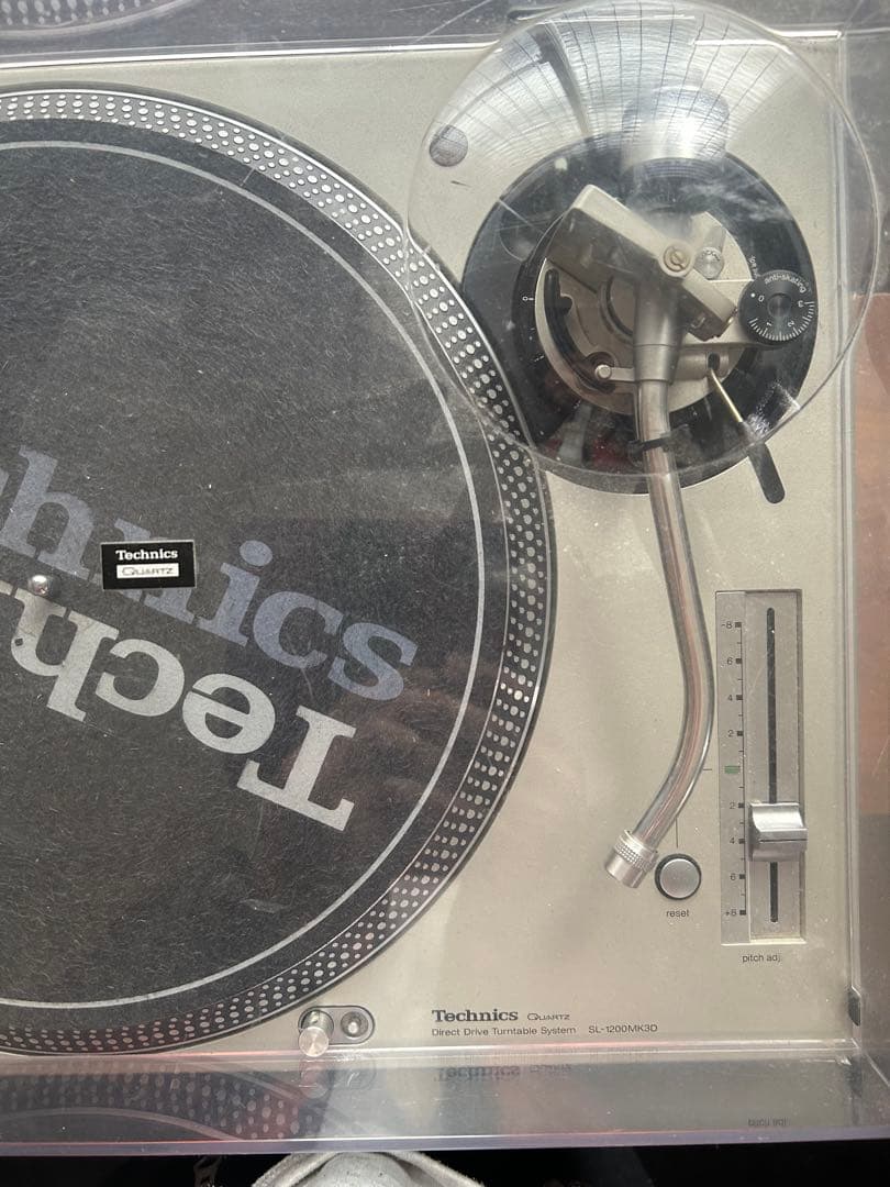 Technics SL-1200 MK3D ターンテーブル カバー付き