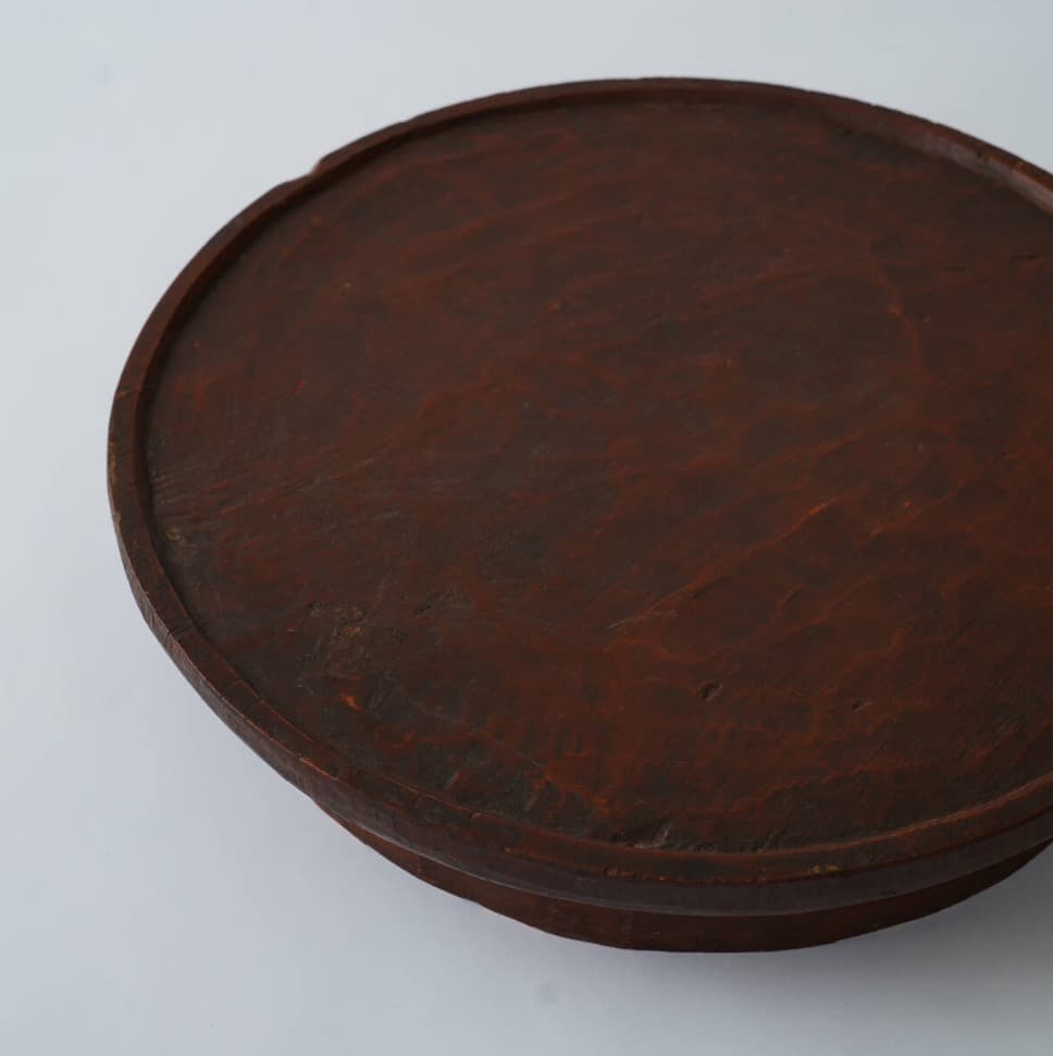 李朝 江原道 ハツリ盆 李氏朝鮮時代後期 / 李朝膳 江原盤 くりぬき盆