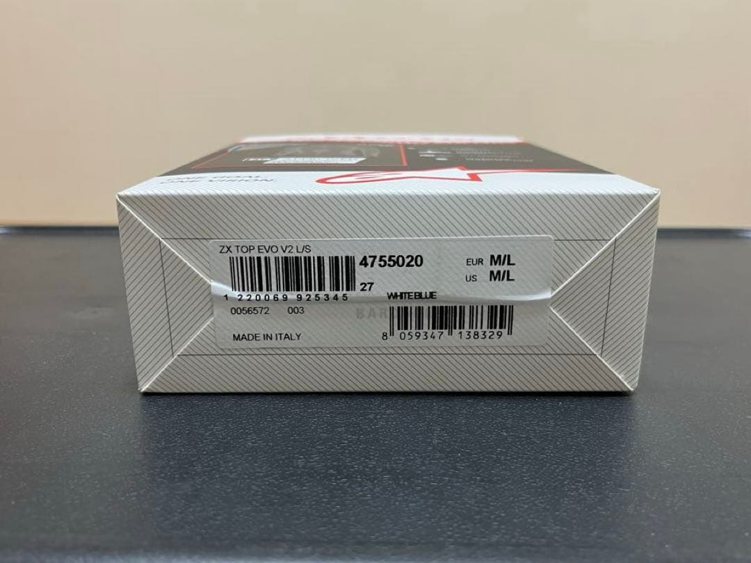 alpinestars ZX TOP EVO V2 ホワイトブルーM/Lサイズ