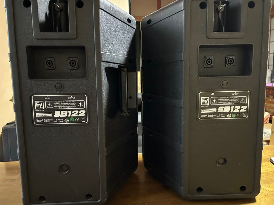 【その1】EVウーファーSB 122、2台セット(その２と合せ80,000円)