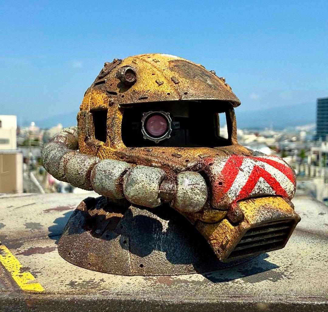 EXCEED MODEL ザクヘッド　作業機カラー　現地改修　塗装完成品