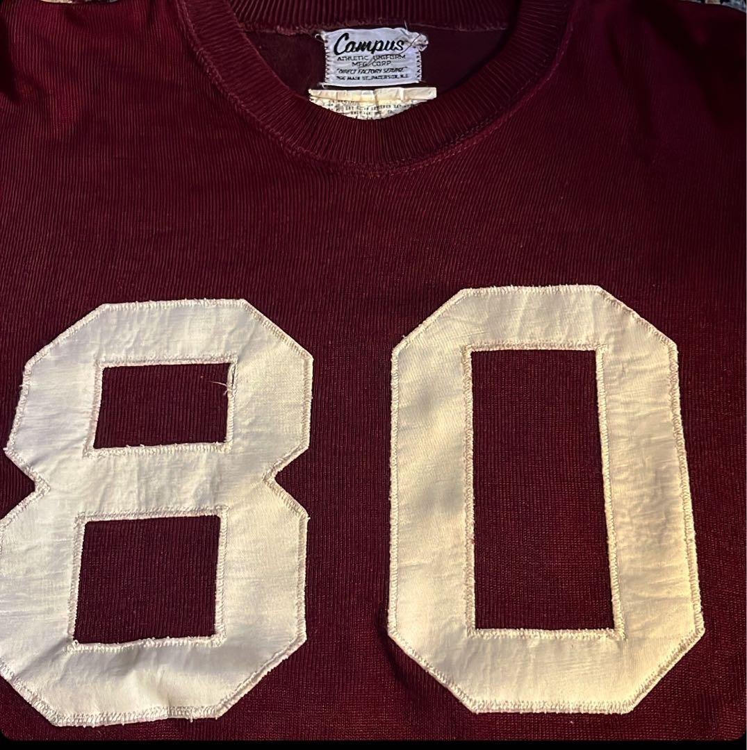 60s ヴィンテージ　キャンパス　フットボールシャツ　レーヨン