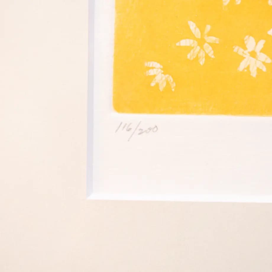 70年代　シルクスクリーン　アート　作品　額縁