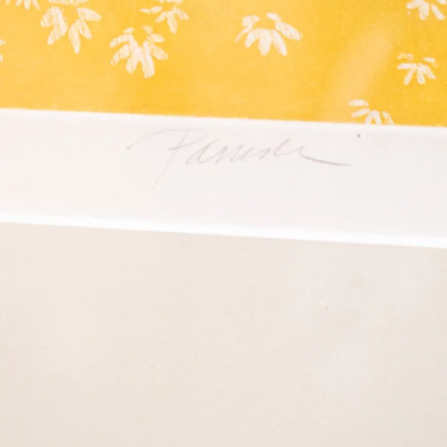 70年代　シルクスクリーン　アート　作品　額縁