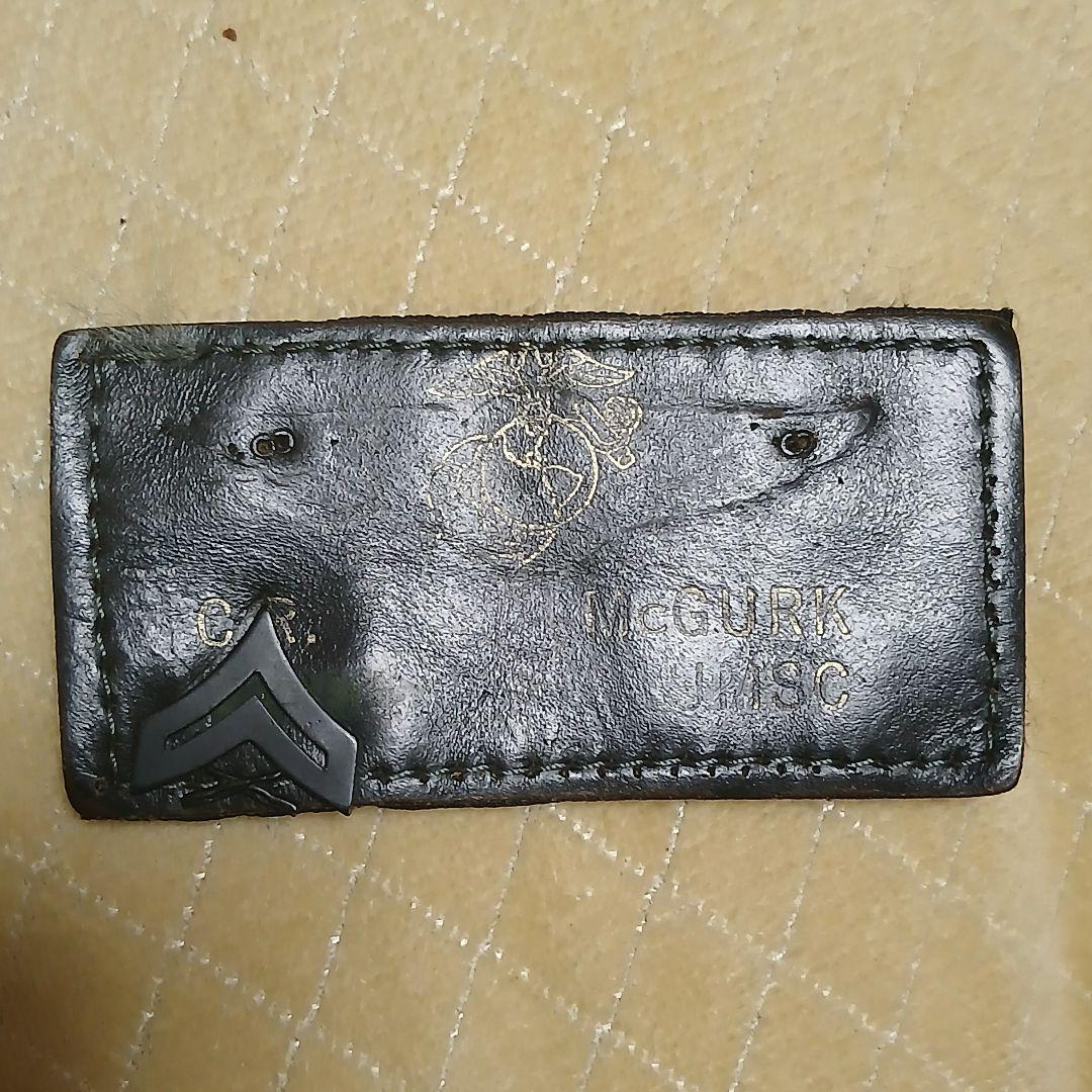 米軍海兵隊レザーネームタグ