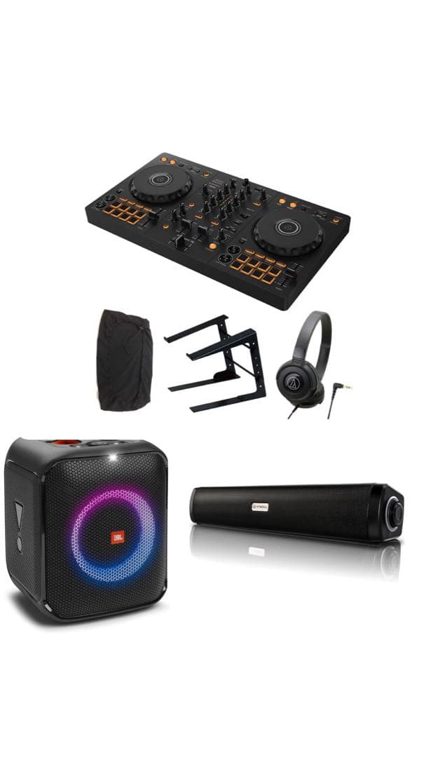 DDJ-FLX4 DJセット　pioneer dj JBLスピーカー付