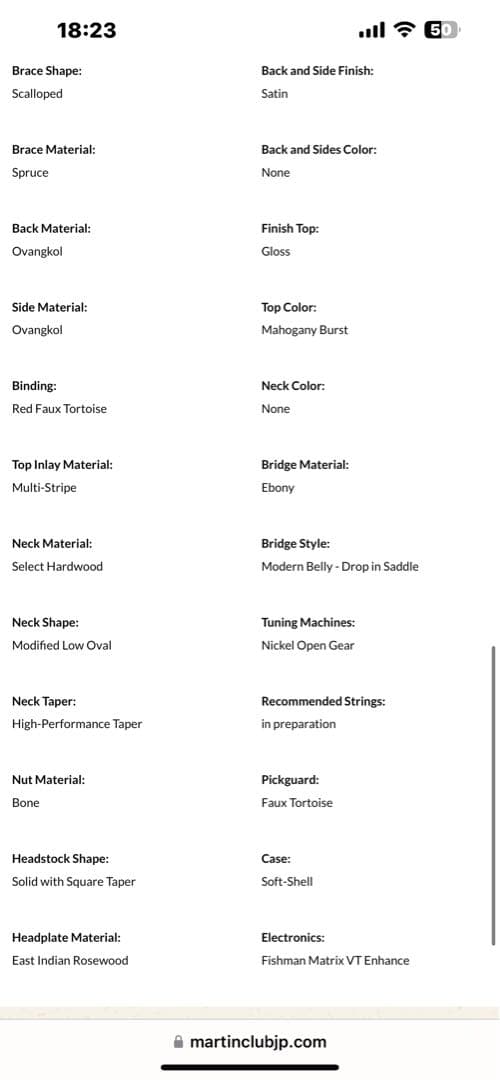 激レア　Martin D-16E BURST アコースティックギター