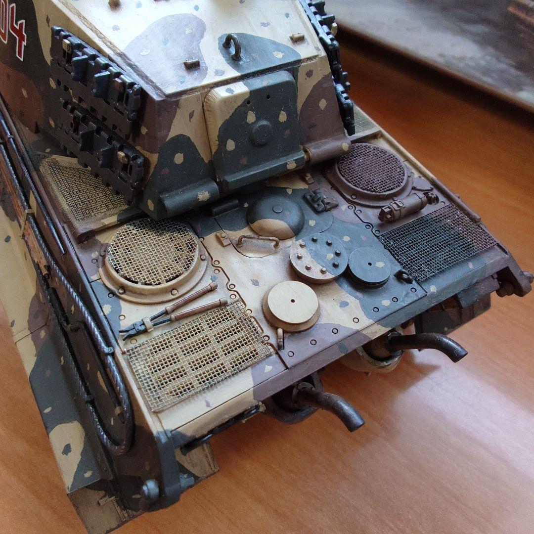 TAMIYA 1/35 KING TIGER オートバイ付【完成品】