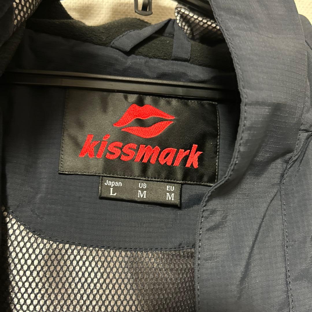 kissmark キスマーク スノボウェア メンズ L 上下セット ネイビー