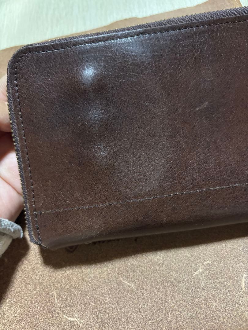 廃盤品　レア　Tideway タイドウェイ ダークブラウン パスポートケース