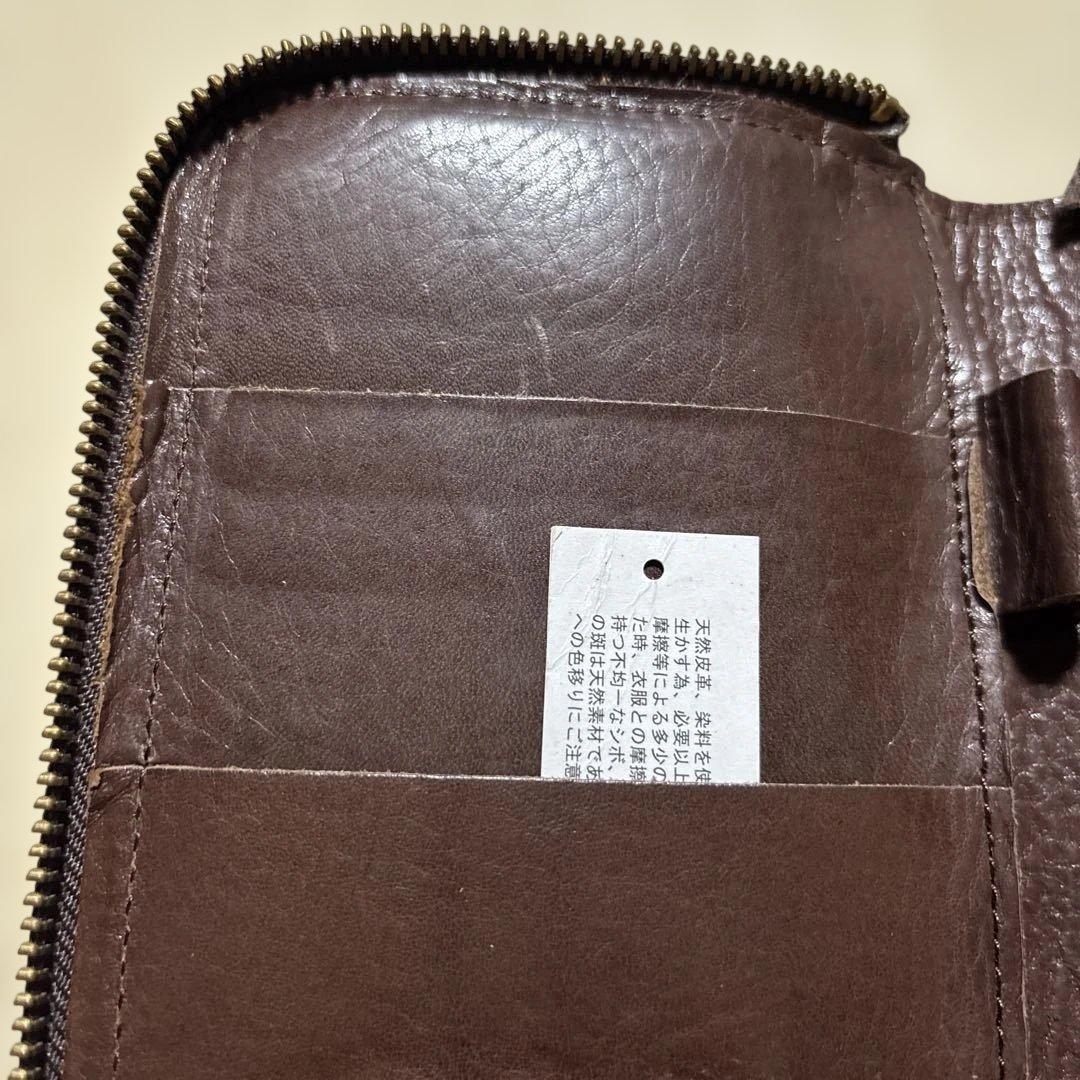 廃盤品　レア　Tideway タイドウェイ ダークブラウン パスポートケース