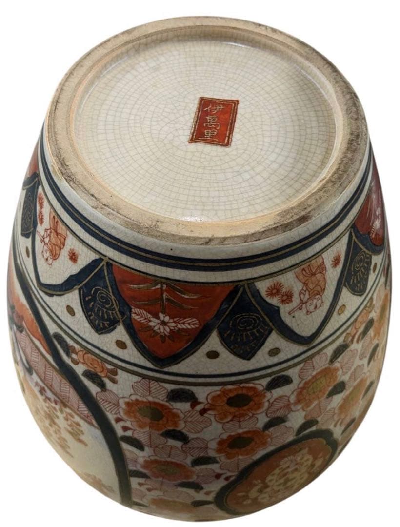 ☆希少☆ 古伊万里 色絵花瓶