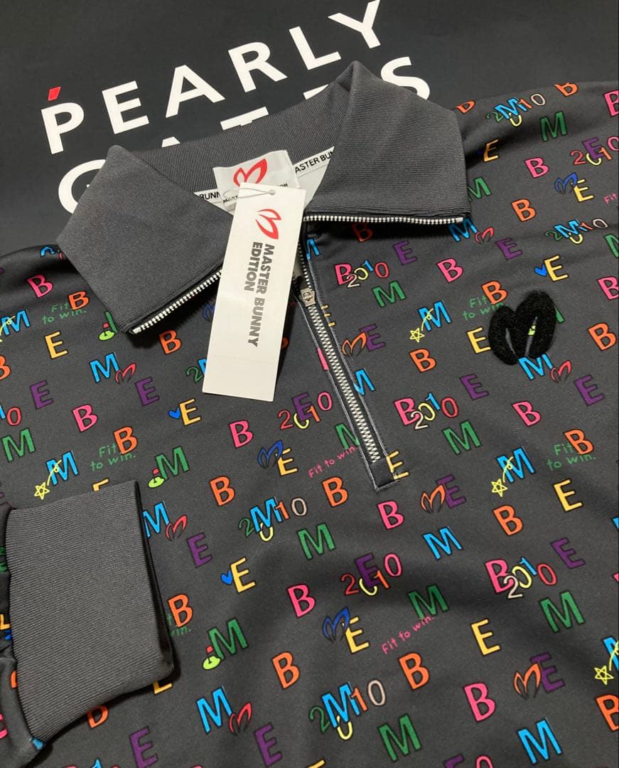 新品 マスターバニー 4WAYトリコット ジップカットソー(5)サイズL/グレー