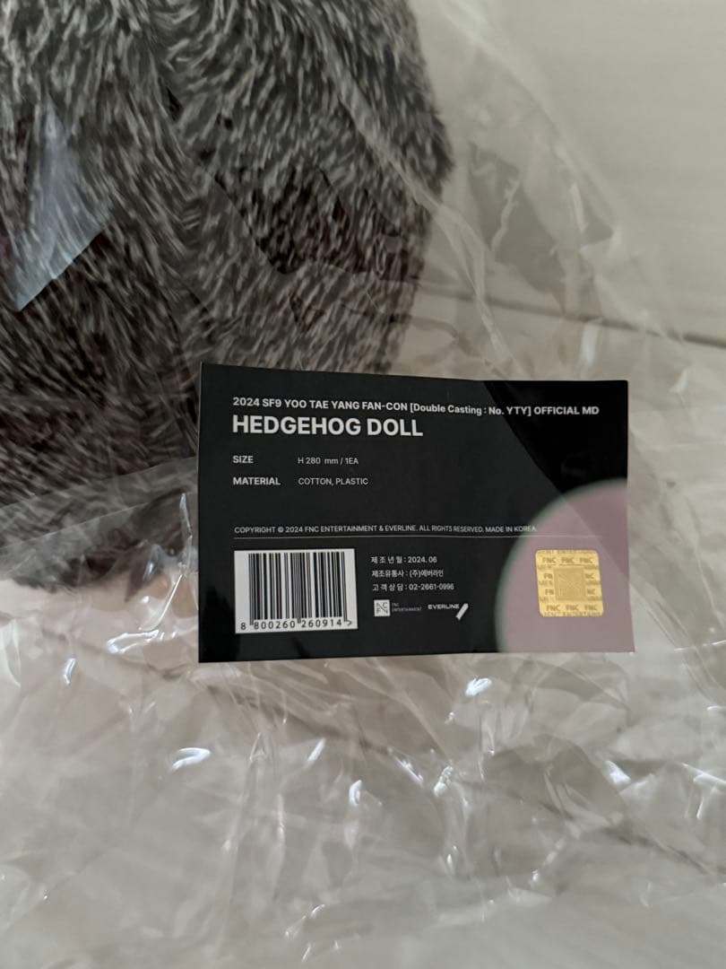 SF9 ユテヤン ハリネズミ ぬいぐるみ
