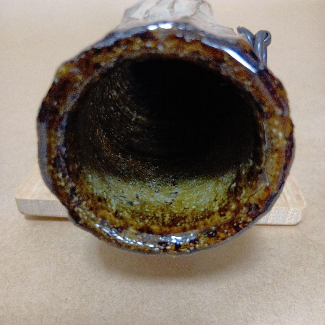 茶道具　高取しのぎ掛花入