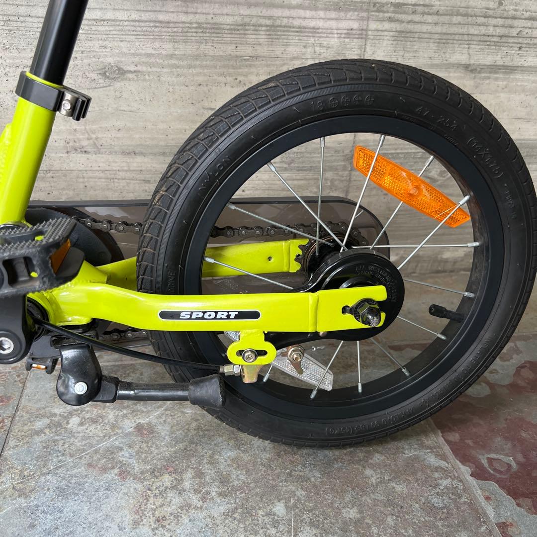 ※rie7030【直接取引限定STRIDER 14xキッズバイク イエロー