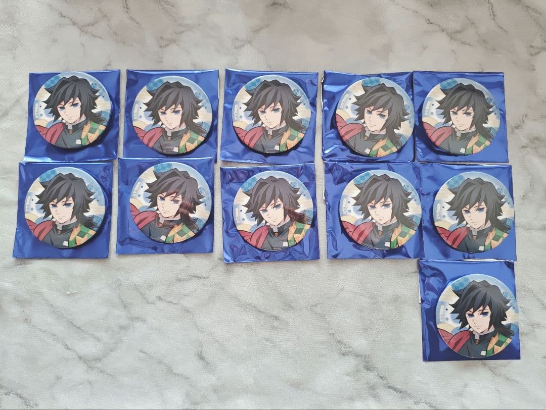 鬼滅の刃 冨岡義勇 全集中展 缶バッジ 11点