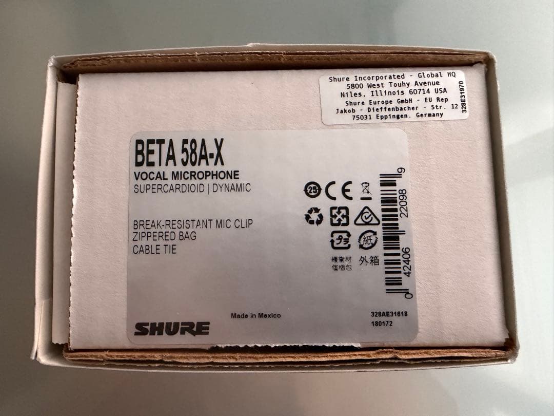 SHURE BETA58A ダイナミックマイク