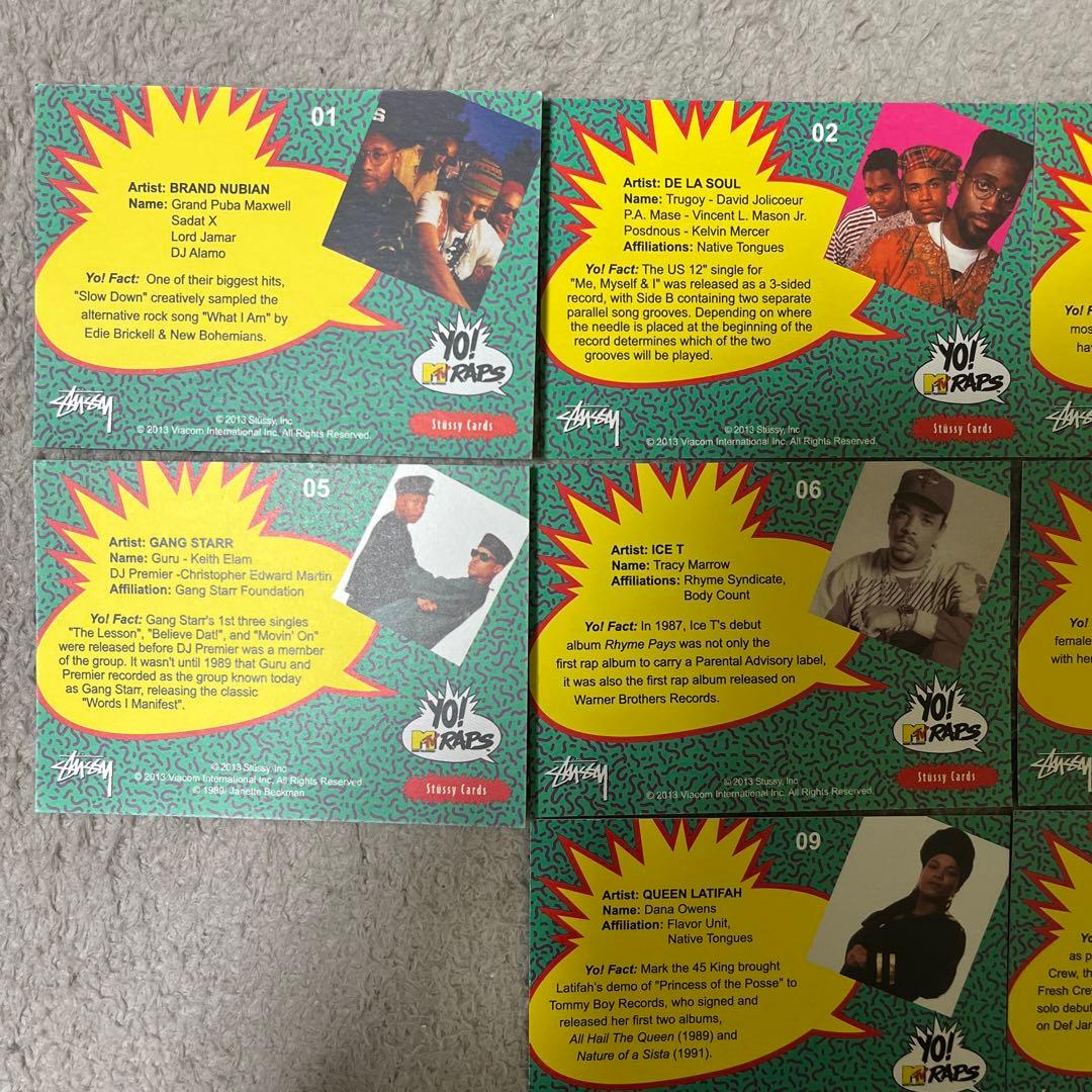 Stussy × Yo! MTV Raps プロモーションカード 10枚セット