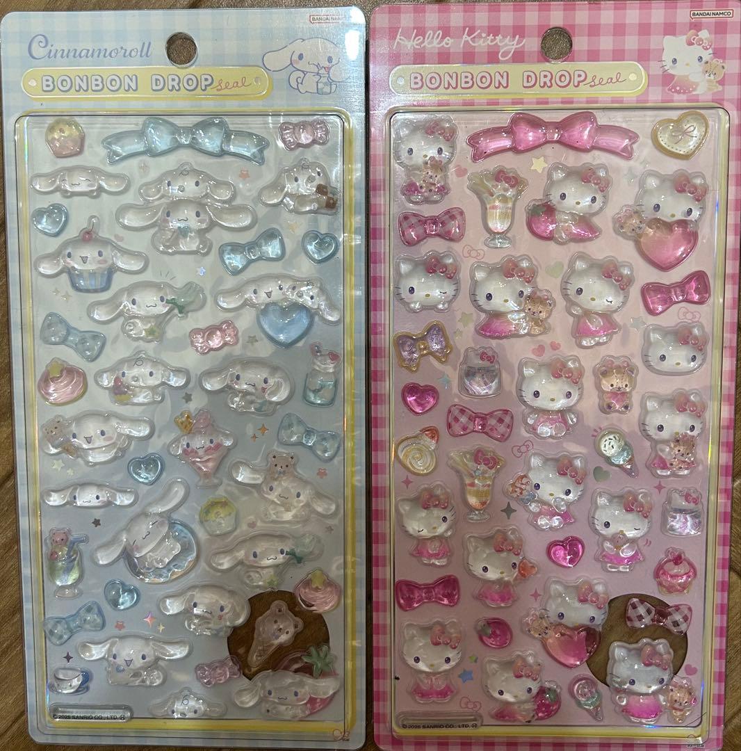 ボンボンドロップシール　正規品　サンリオ８枚+ディズニー6枚セット