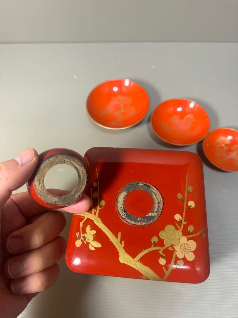 2299  お屠蘇 洗朱 変り松 松竹梅