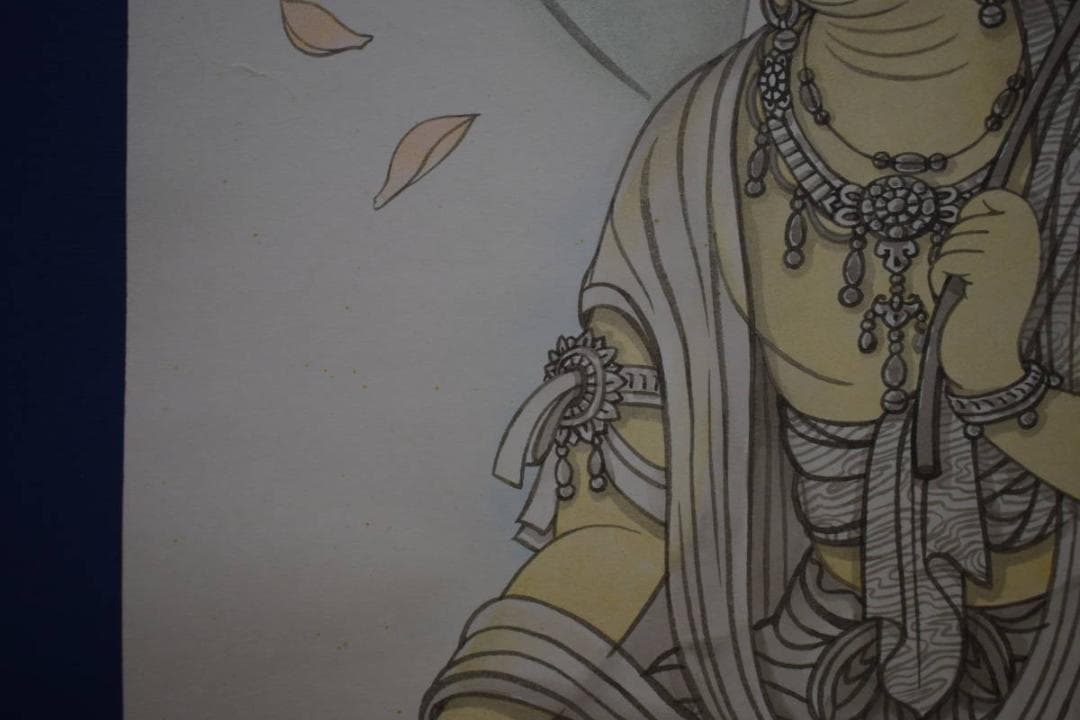 不詳/無落款/観音図/布袋屋掛軸HI-998