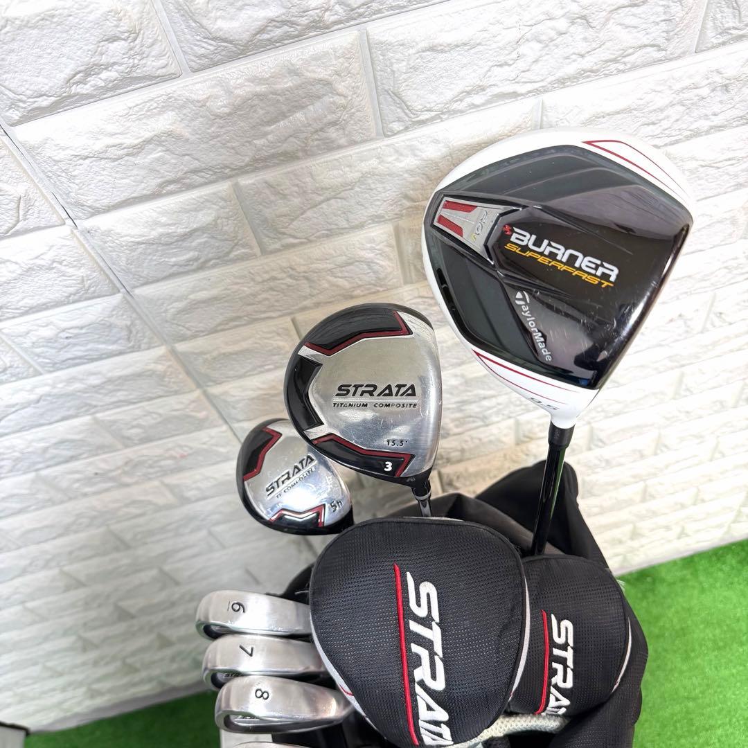 ゴルフセット　豪華　キャロウェイ　STRATA ラウンド仕様　打感良好　すぐ使用