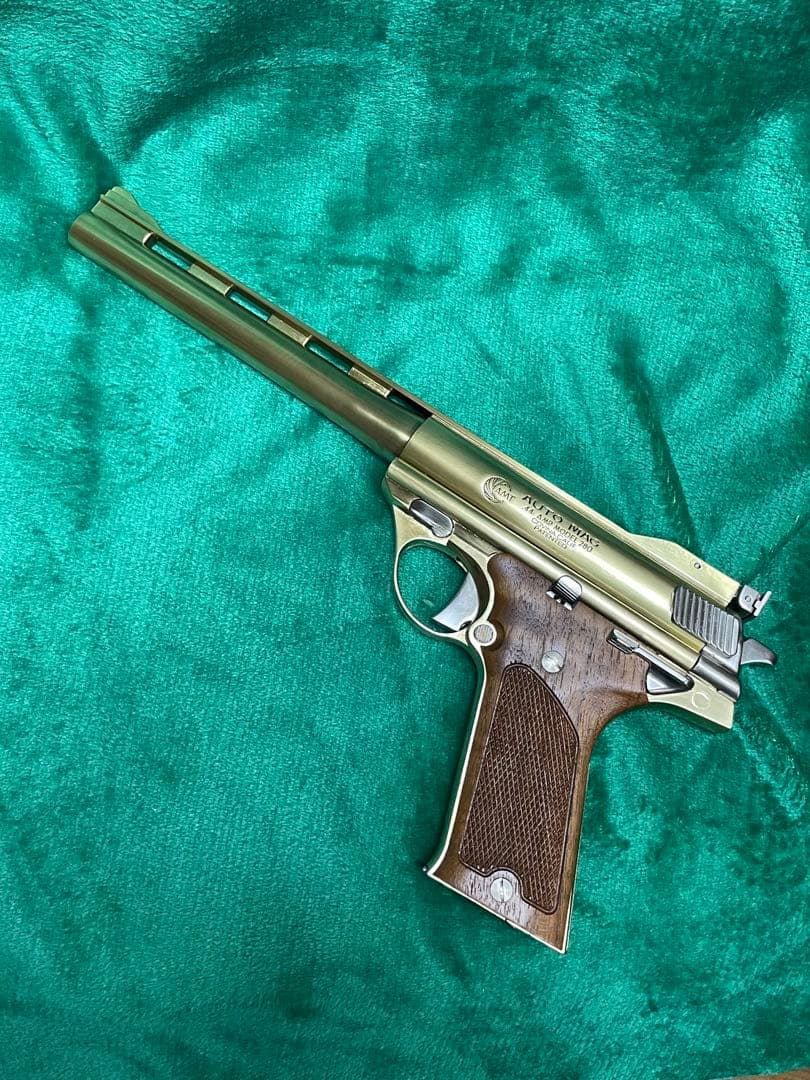 モデルガン ゴールド/ブラウン 木製ケース付き